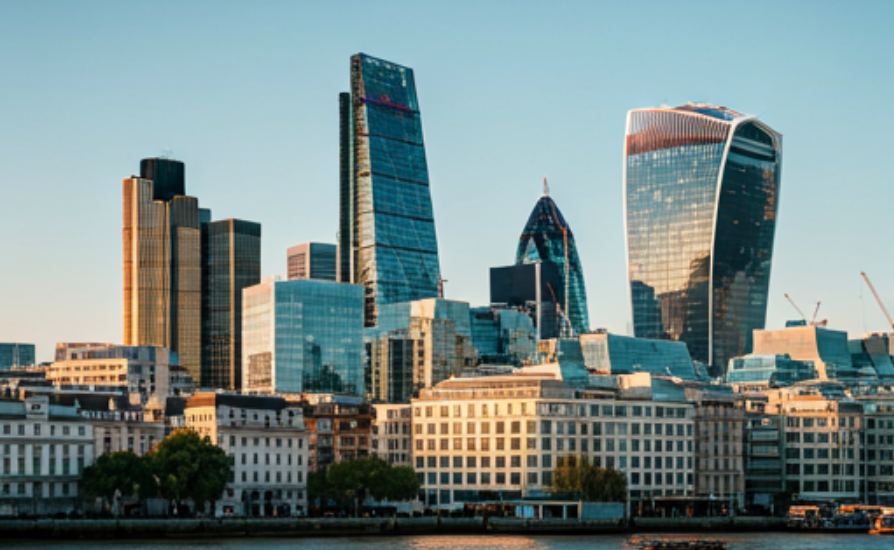 Nowoczesna panorama Londynu